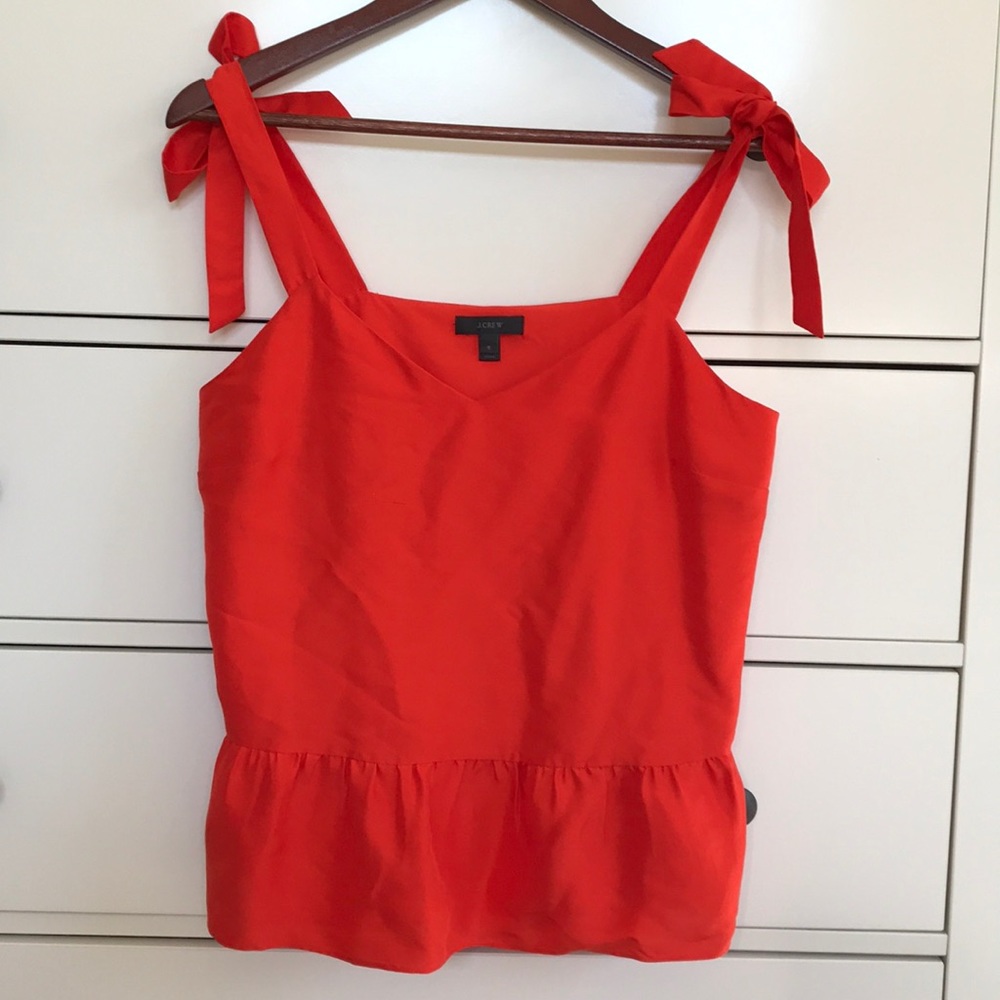 J Crew Bow Strap top